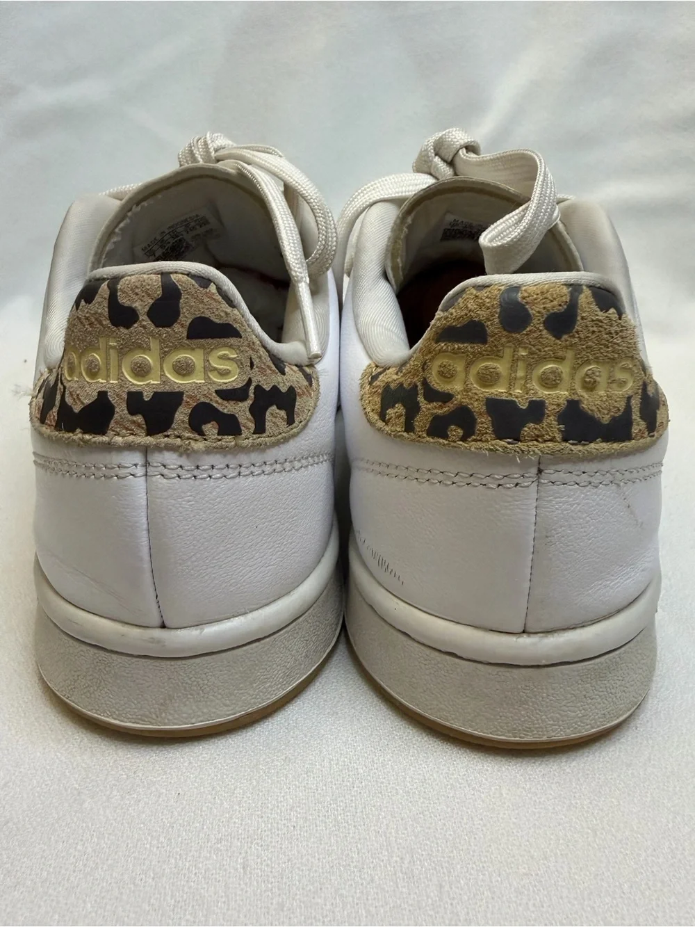 Adidas Grand Court Leopard Stripe Gum Sole Shoes 7